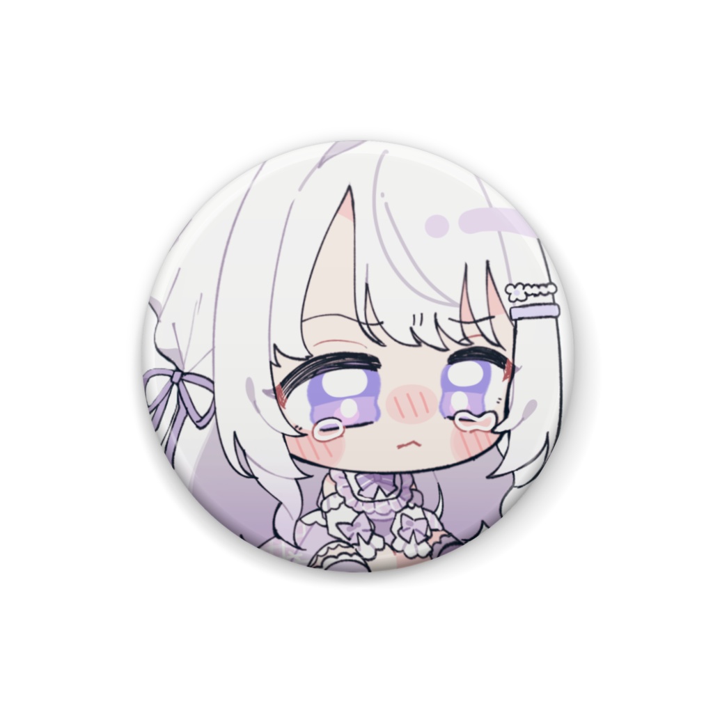 泣き顔缶バッジ