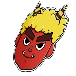 【フリー素材】節分動く鬼の素材