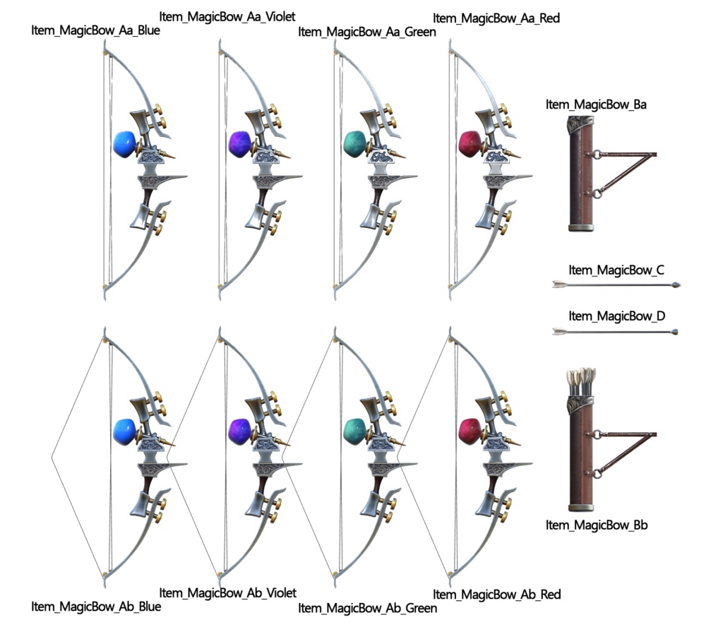 【3D武器モデル】魔術弓アルケミス