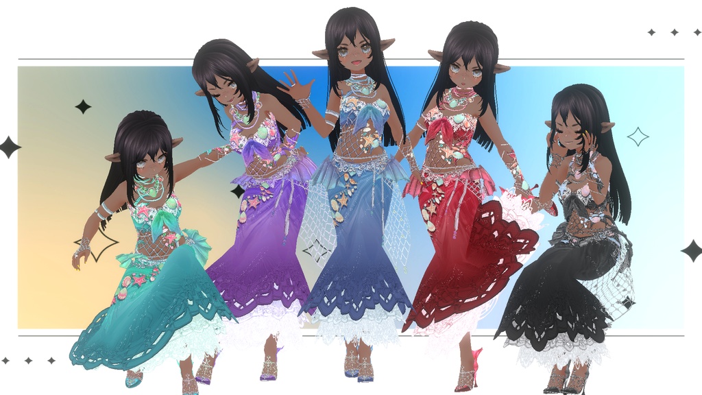 【VRoid】p12_マーメイドシルエットドレス