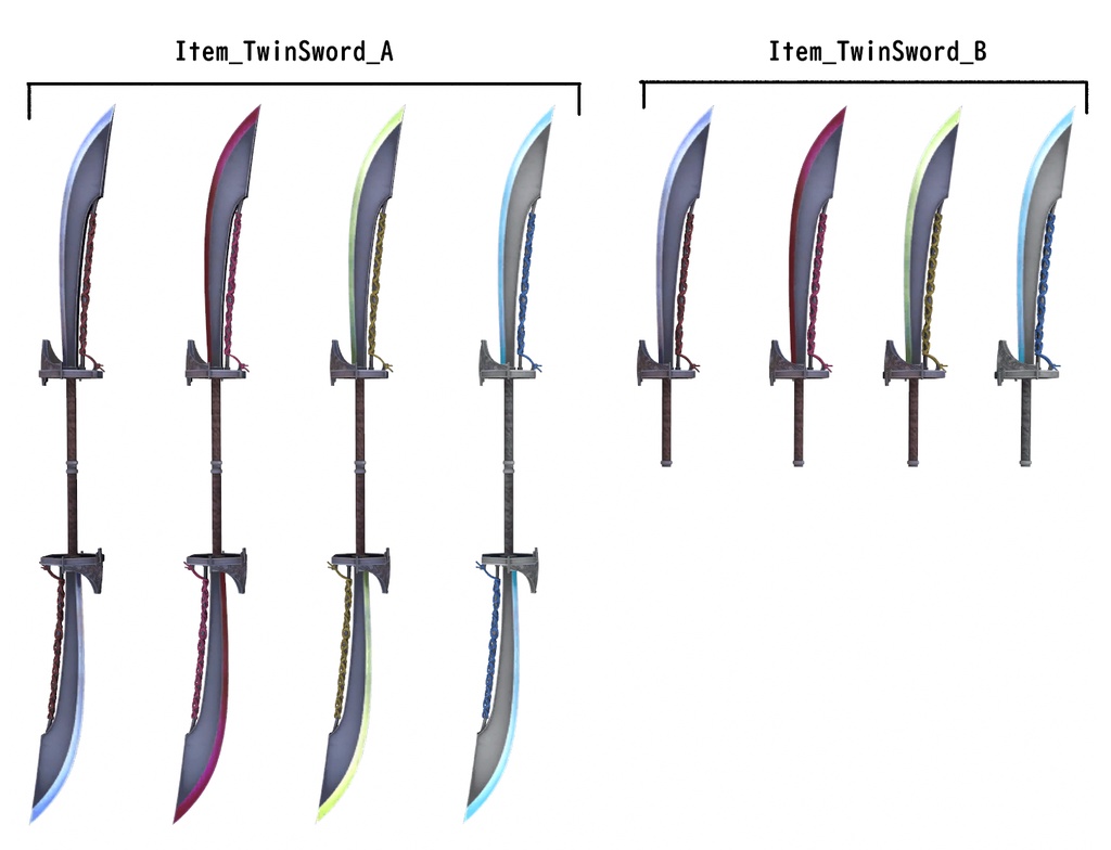 【3D武器モデル】夜行ノ牙