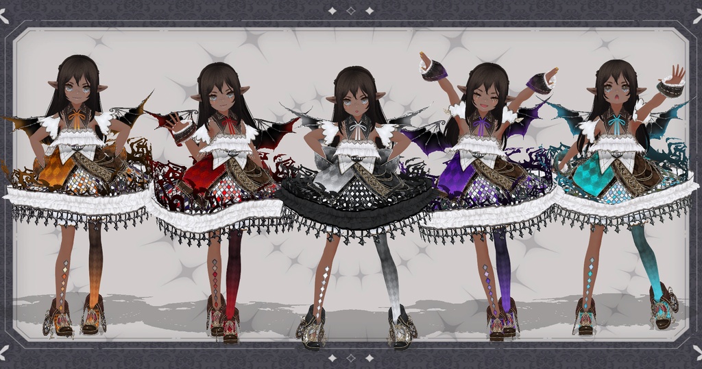 【VRoid】p14_ナイトメアベルドレス