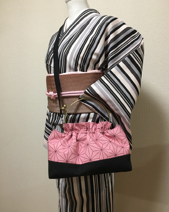 ねずこ ベンリ―口金 バッグ