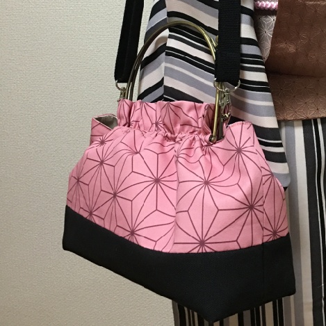 ねずこ ベンリ―口金 バッグ