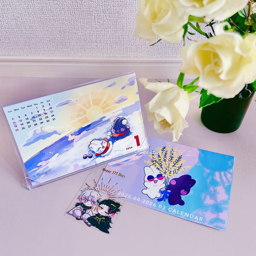 【3/22 22時〜】2025.04-2026.03 うさ五夏カレンダー