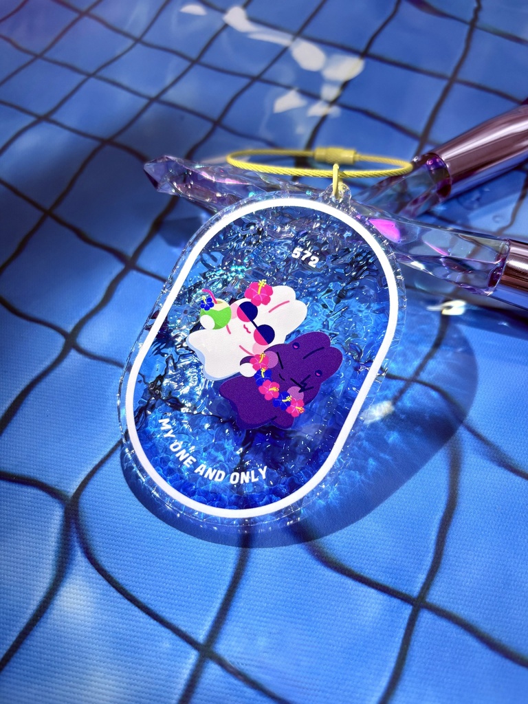 【9/28 22時〜】うさ五夏チェキ風カード入りカードホルダー&水面アクリルキーホルダー