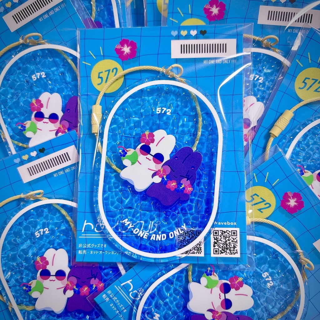 【9/28 22時〜】うさ五夏チェキ風カード入りカードホルダー&水面アクリルキーホルダー