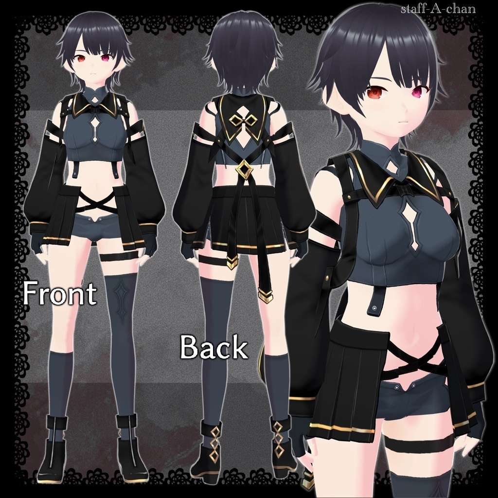 【#VRoid】戦闘服