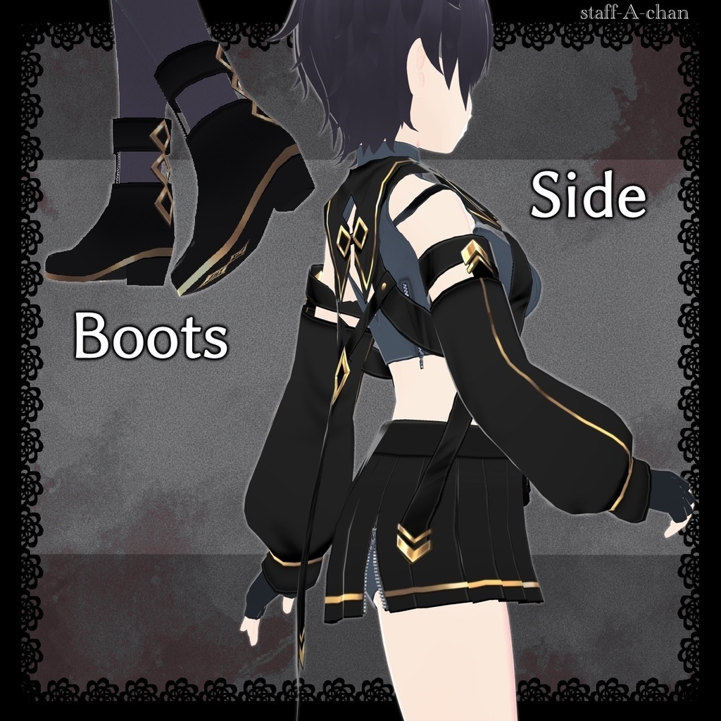 【#VRoid】戦闘服