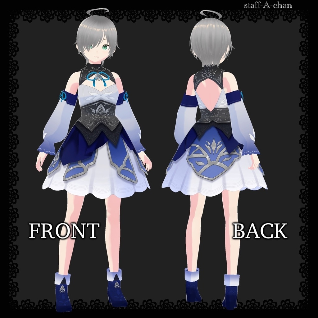 【#VRoid】ゲーム風衣装