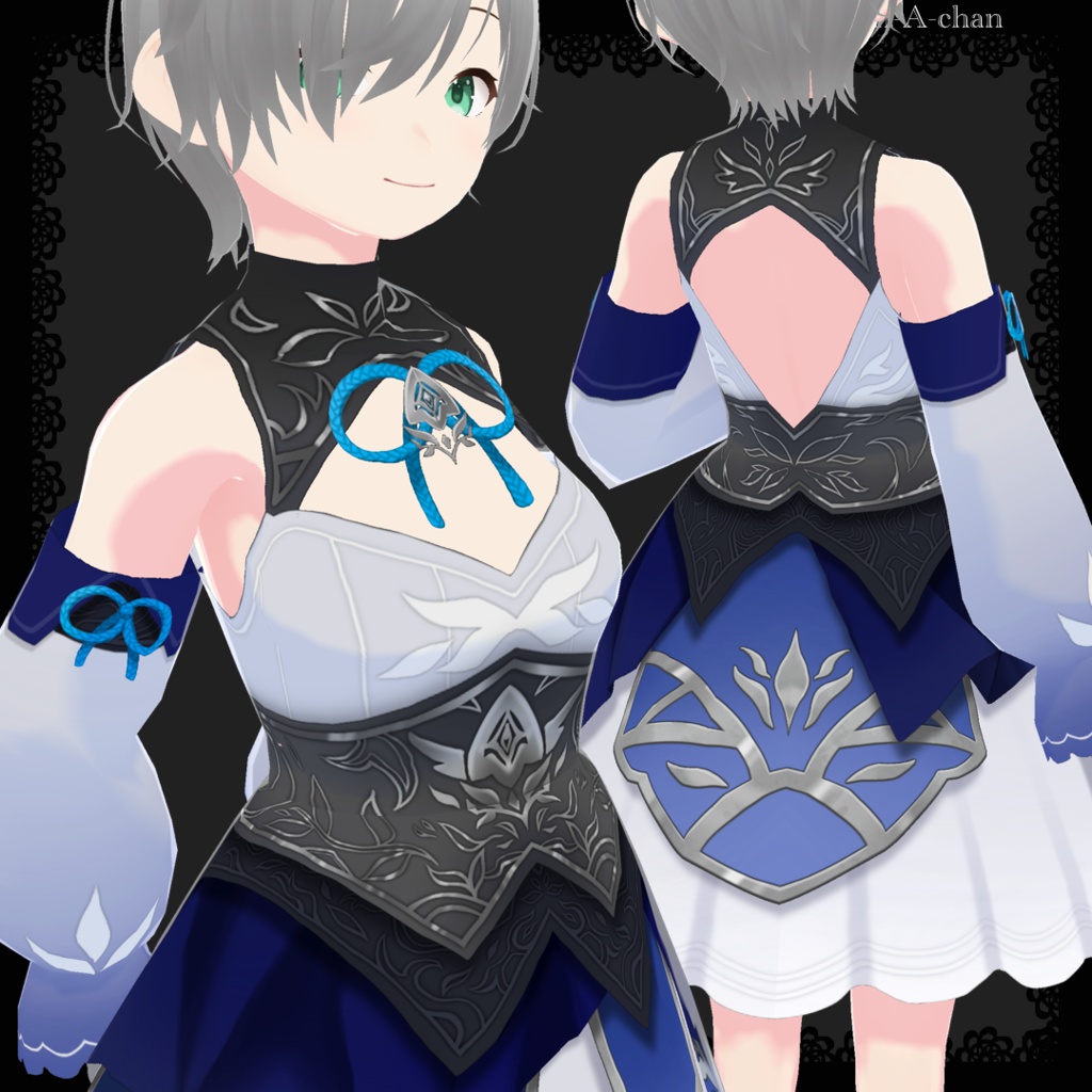 【#VRoid】ゲーム風衣装