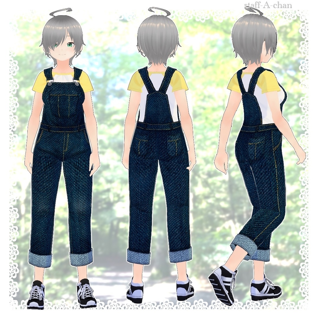 【#VRoid】オーバーオール【#overalls】