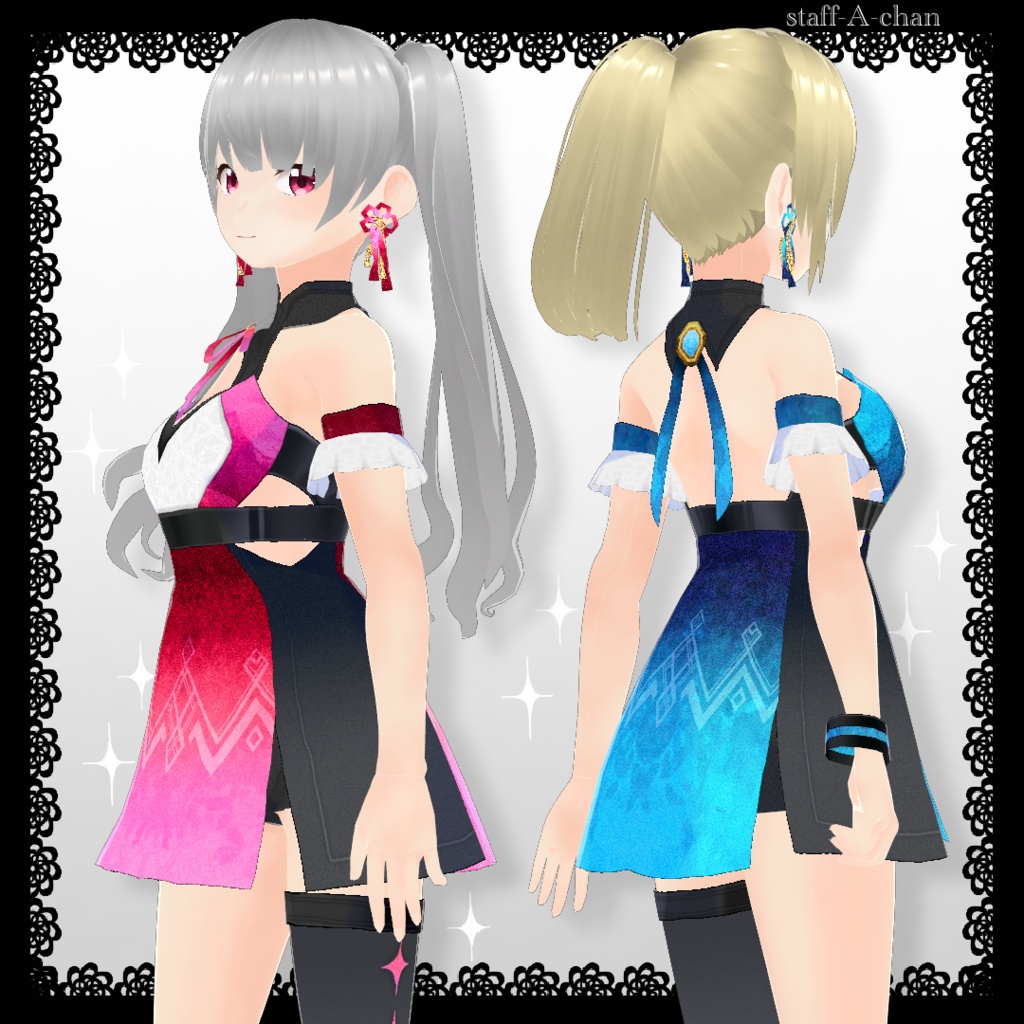 【#VRoid】ゲーム風衣装02