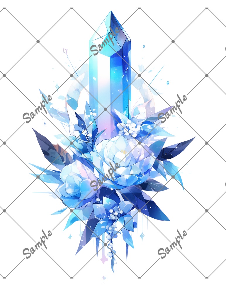 VRC用タトゥー素材　クリスタル　crystal tatoo　