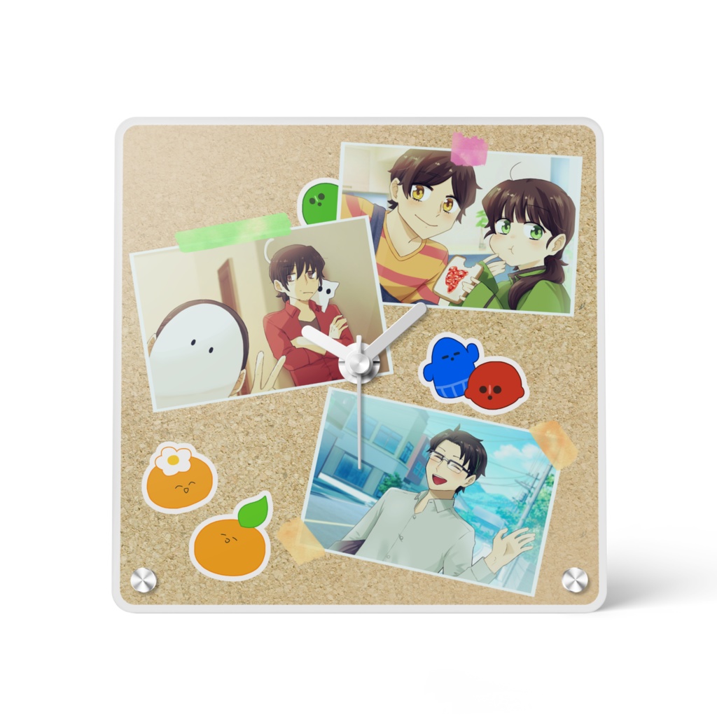 とある家族のアクリル時計