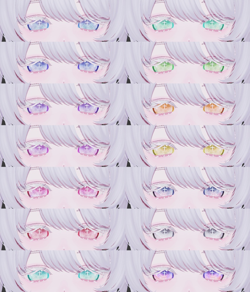 【無料】神聖ハロウィンアイテクスチャ|Holy Halloween Eye Texture【フィユエ・うらら・ルミナ対応】