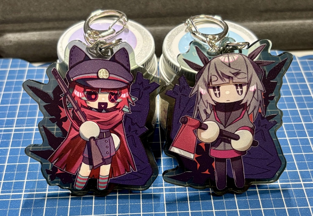 あほげとショットちゃんアクキー