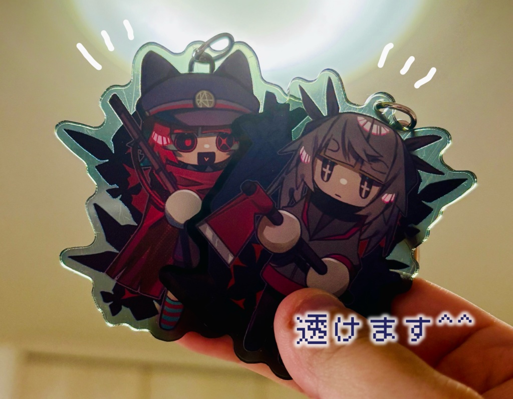 あほげとショットちゃんアクキー