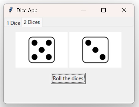 サイコロアプリ(1,2個)