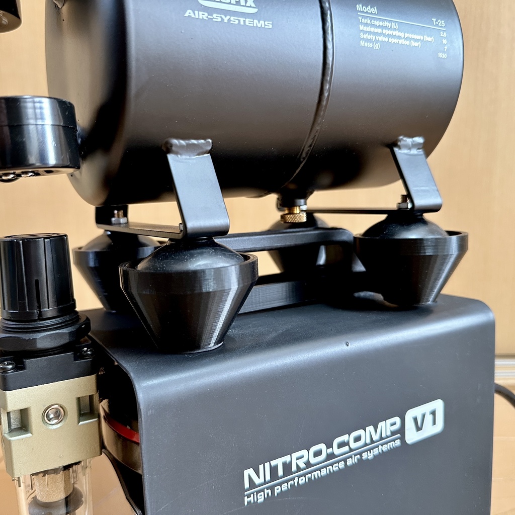 NITRO-COMP V1+エアータンクT-25スタッキングフレーム