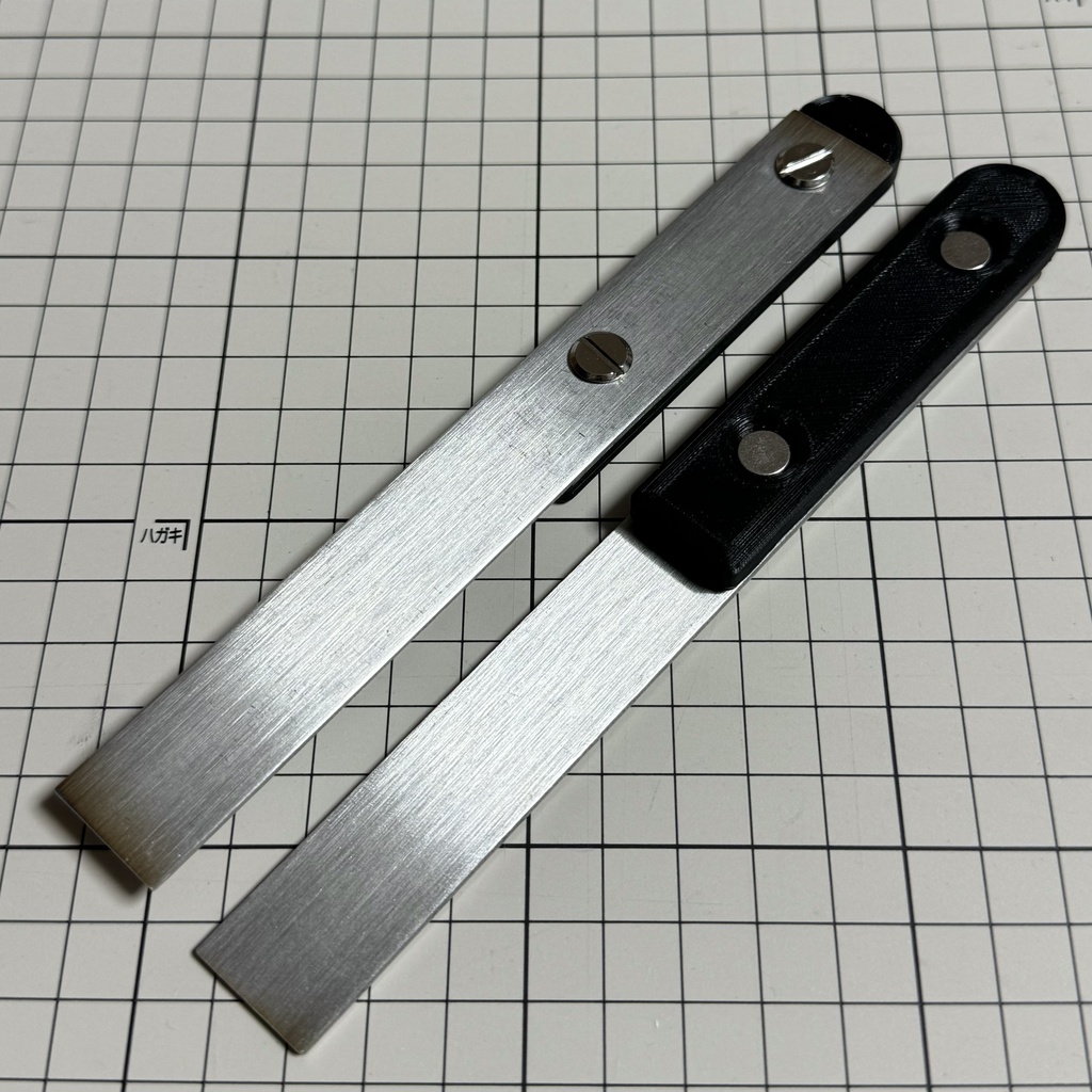 大型ステンレス製ヤスリ当て板