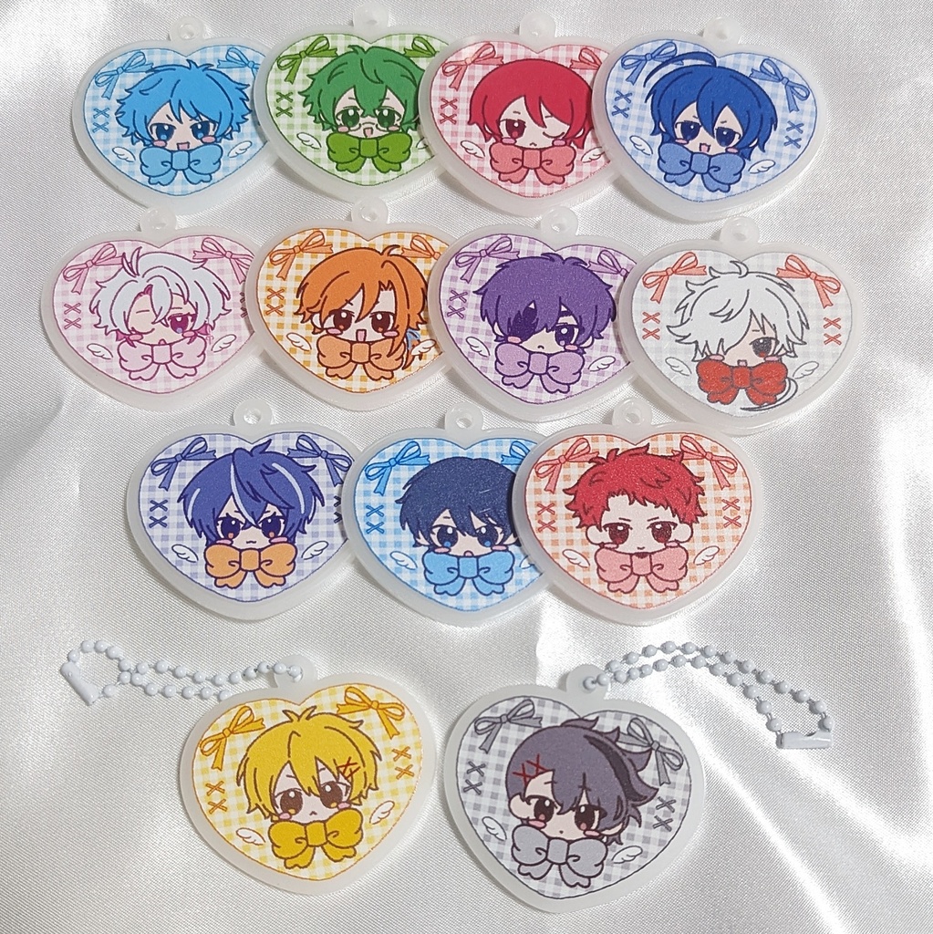 【非公式】ハートミニアクリルキーホルダー