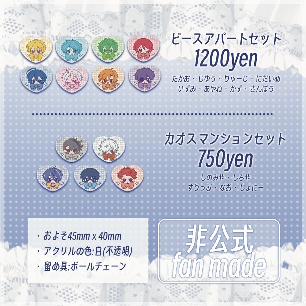 【非公式】試作品アクキーセット