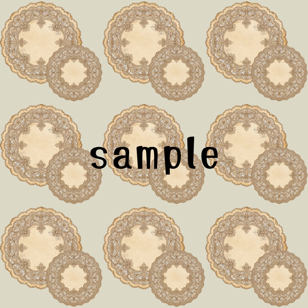 【4枚セット】ビンテージ風デジタルペーパーセット vintage Digital Paper 5 Color Set