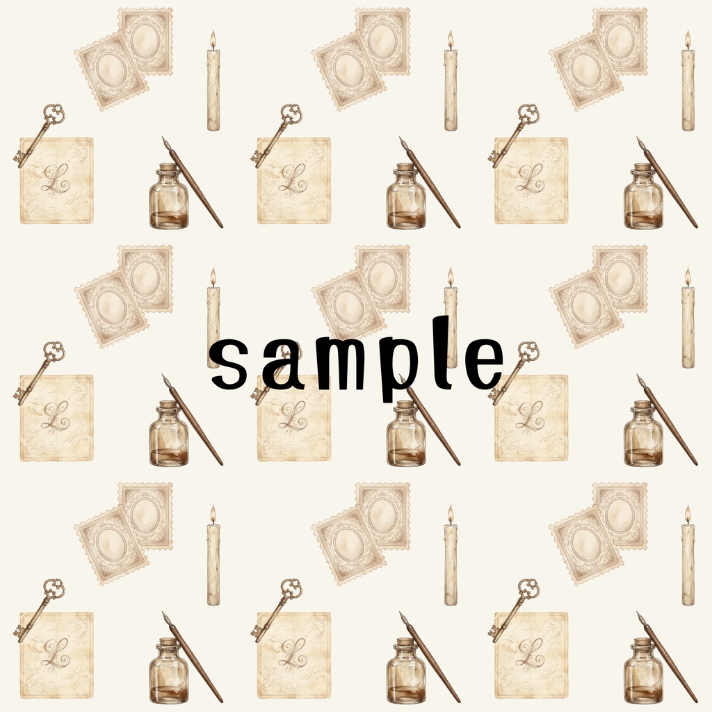 【4枚セット】ビンテージ風デジタルペーパーセット vintage Digital Paper 5 Color Set