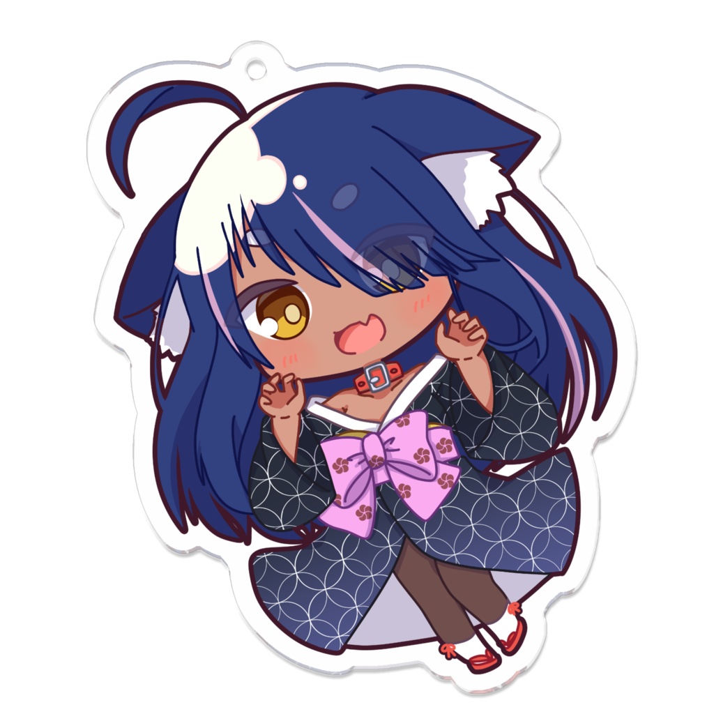 陸奥乃はちアクリルキーホルダー（コーティング）