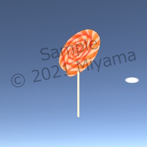 【VRC向け】ぐるぐるキャンディ 棒付きキャンディ ロリポップ Lollipop