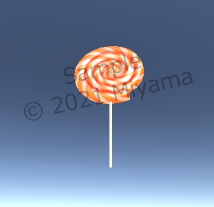 【VRC向け】ぐるぐるキャンディ 棒付きキャンディ ロリポップ Lollipop