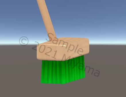 【VRC向け】デッキブラシ 掃除用具 Deckbrush