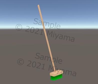 【VRC向け】デッキブラシ 掃除用具 Deckbrush