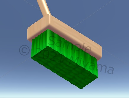 【VRC向け】デッキブラシ 掃除用具 Deckbrush