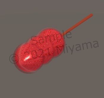 【VRC向け】いちごあめ 苺飴 夏祭り 屋台 IchigoAme