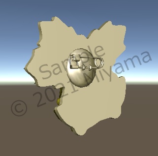 【VRC向け】クリスマスベルのブローチ アクセサリー Brooch_Holiday