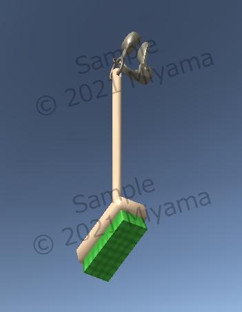 【VRC向け】デッキブラシのイヤリング Earrings_Deckbrush