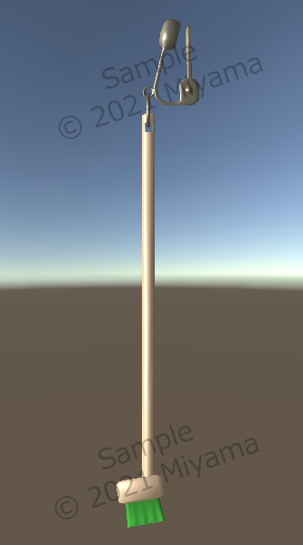 【VRC向け】デッキブラシのイヤリング Earrings_Deckbrush