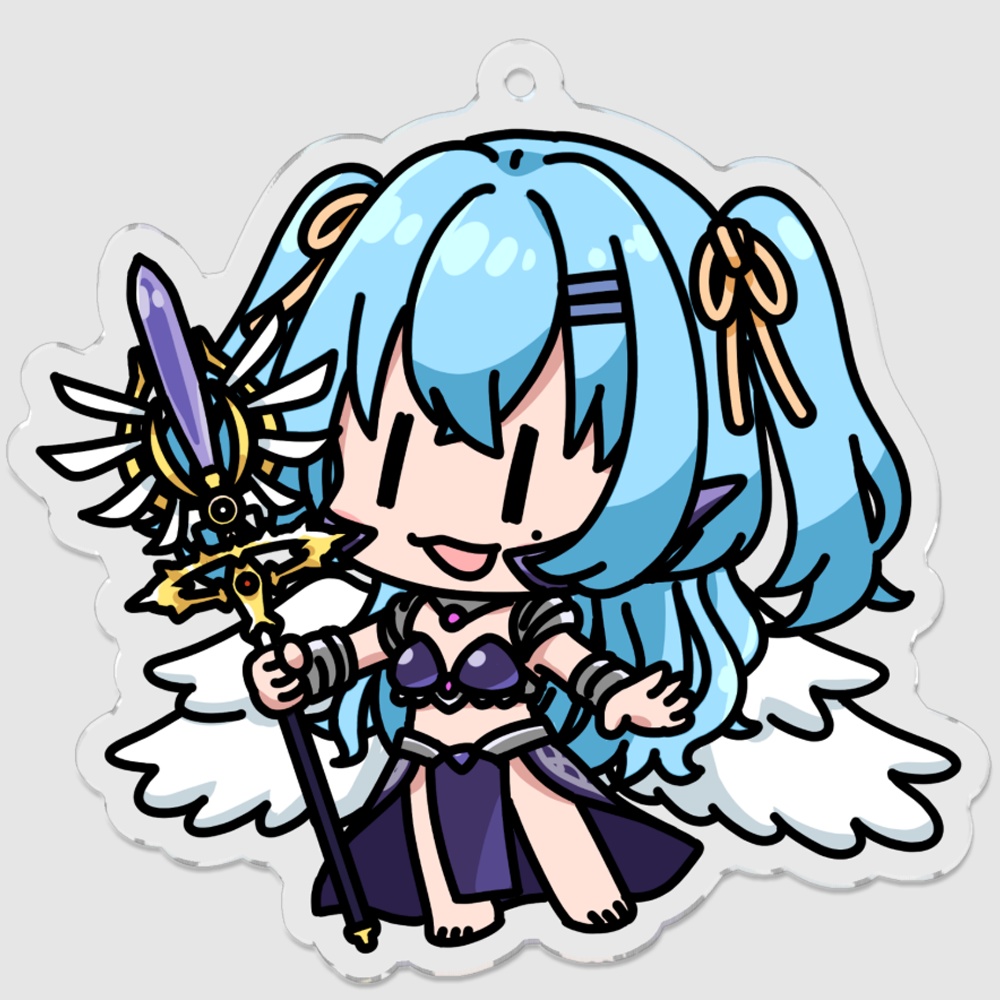 【黄リーチカットイン】アクリルキーホルダー