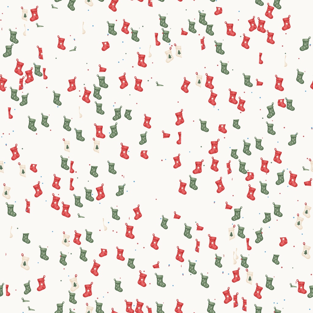 淡色クリスマス柄8種|Little Christmas|シームレスデジタルペーパー・反復タイル JPG・PNG