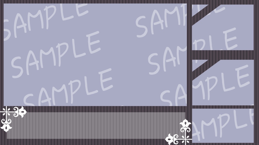 VTuber/配信者向け_2人コラボ用_SimpleStripe