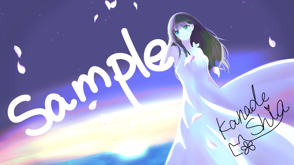 【4K壁紙】花撫シア-朝と夜の狭間で-【活動支援用】