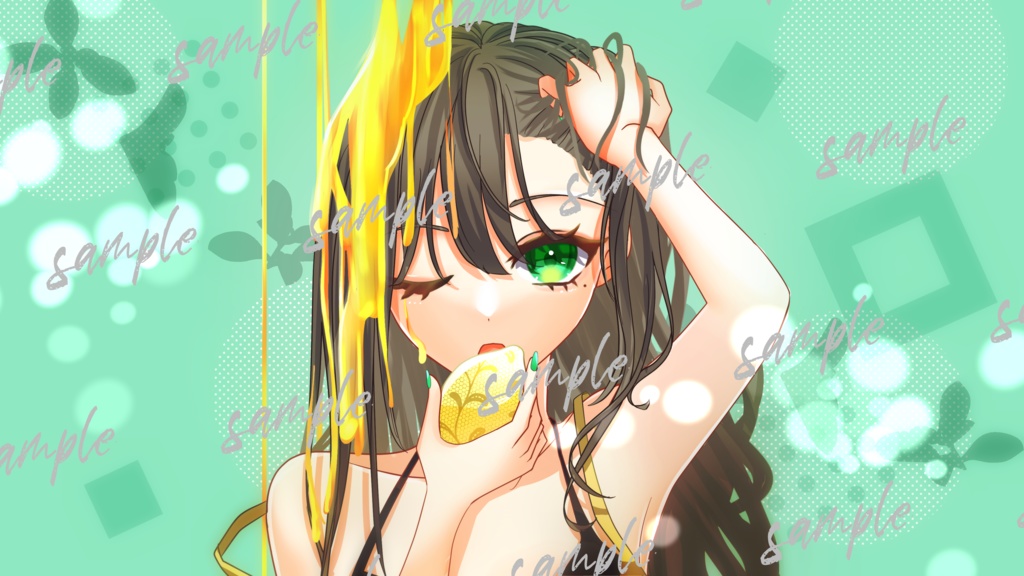 【4Kイラスト】ハニーレモン【花撫シア】