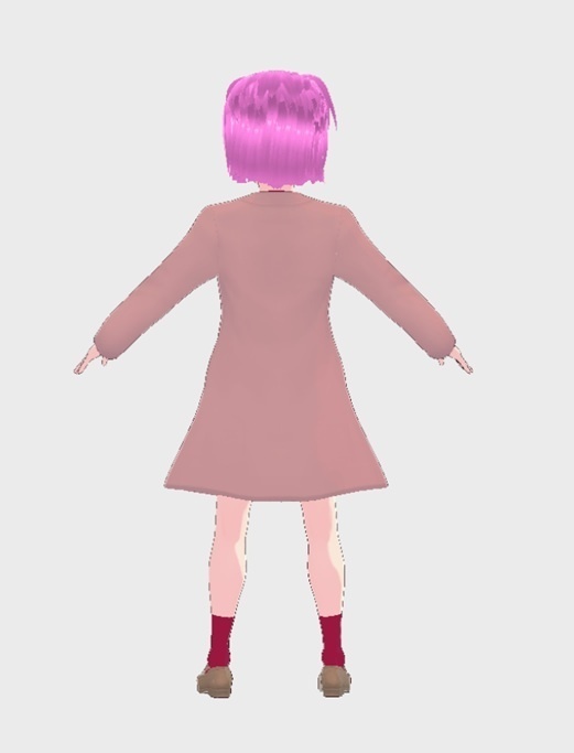 3D character 3Dキャラクター コナン風女の子 Vroid