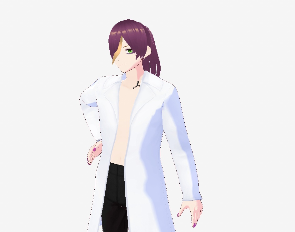 3D character　3Dオリジナルキャラクター　闇医者ジル　Vroid