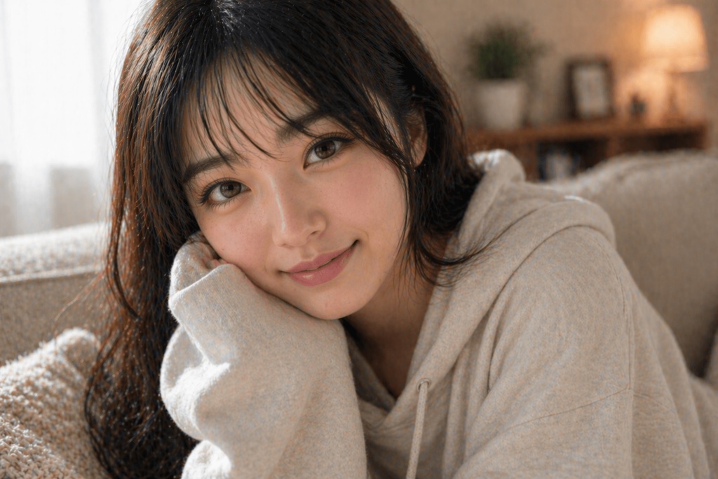 彼女風AI美女フォト20枚｜癒し系日常