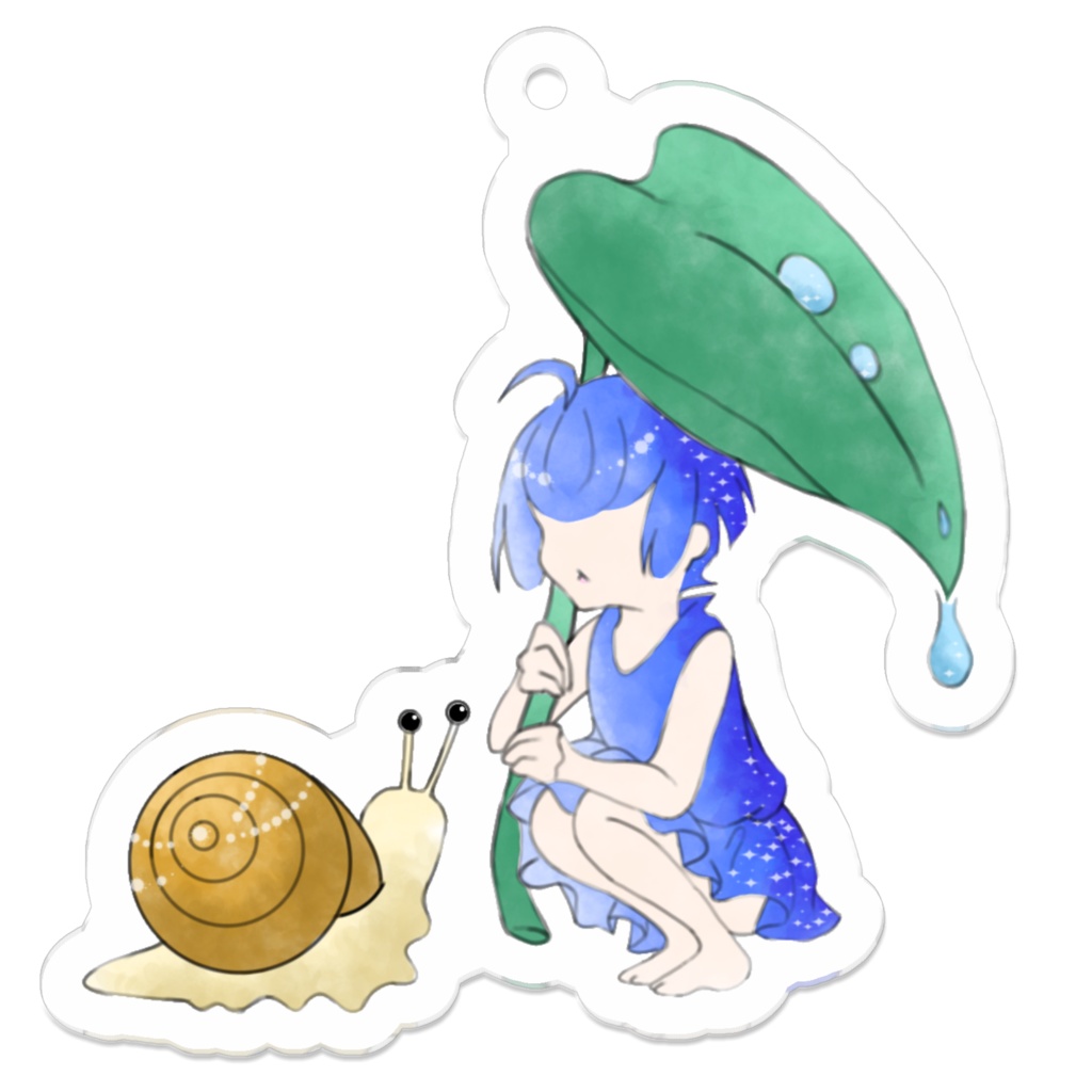妖精と小さな生き物シリーズ「かたつむり」アクキー