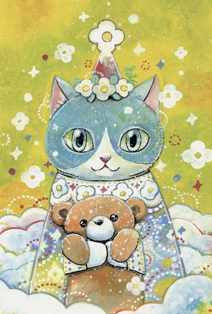 Yosi ポストカード5枚セット 気ままな日々