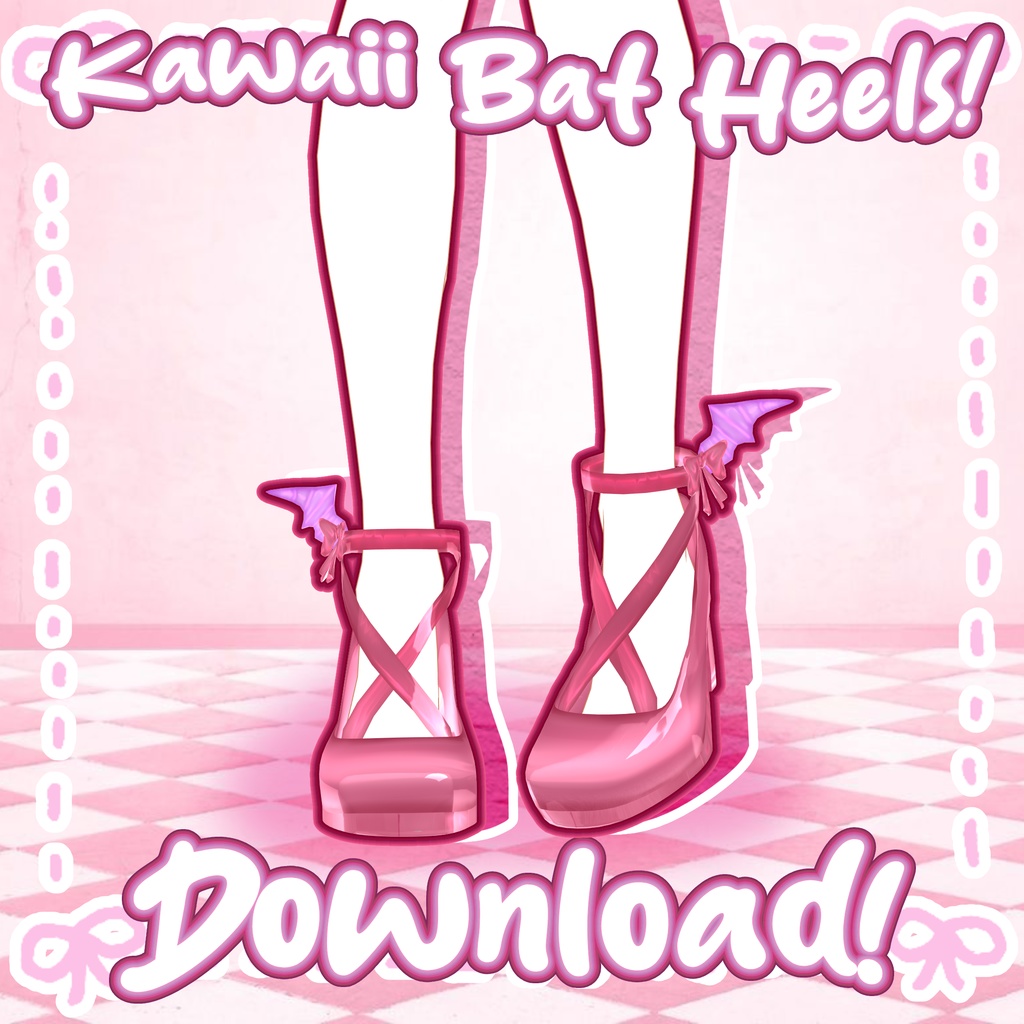 MMD-Kawaii Bat Heels DOWNLOAD!